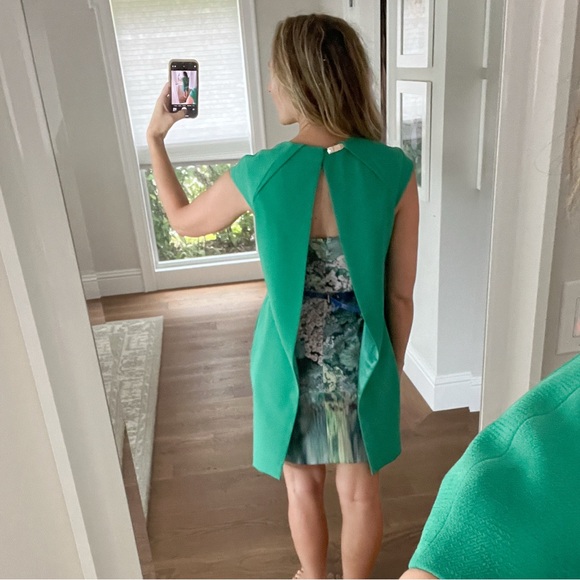 Ted Baker Green Dress w/Belt - Picture 3 of 14